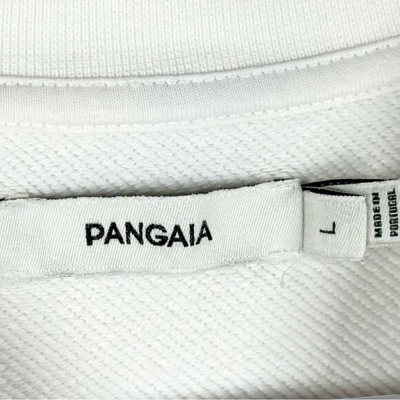 Pangaia Womens 365 Midweight Crewneck Organic Sweatshirt in Off-White Size Large - Picture 7 of 11